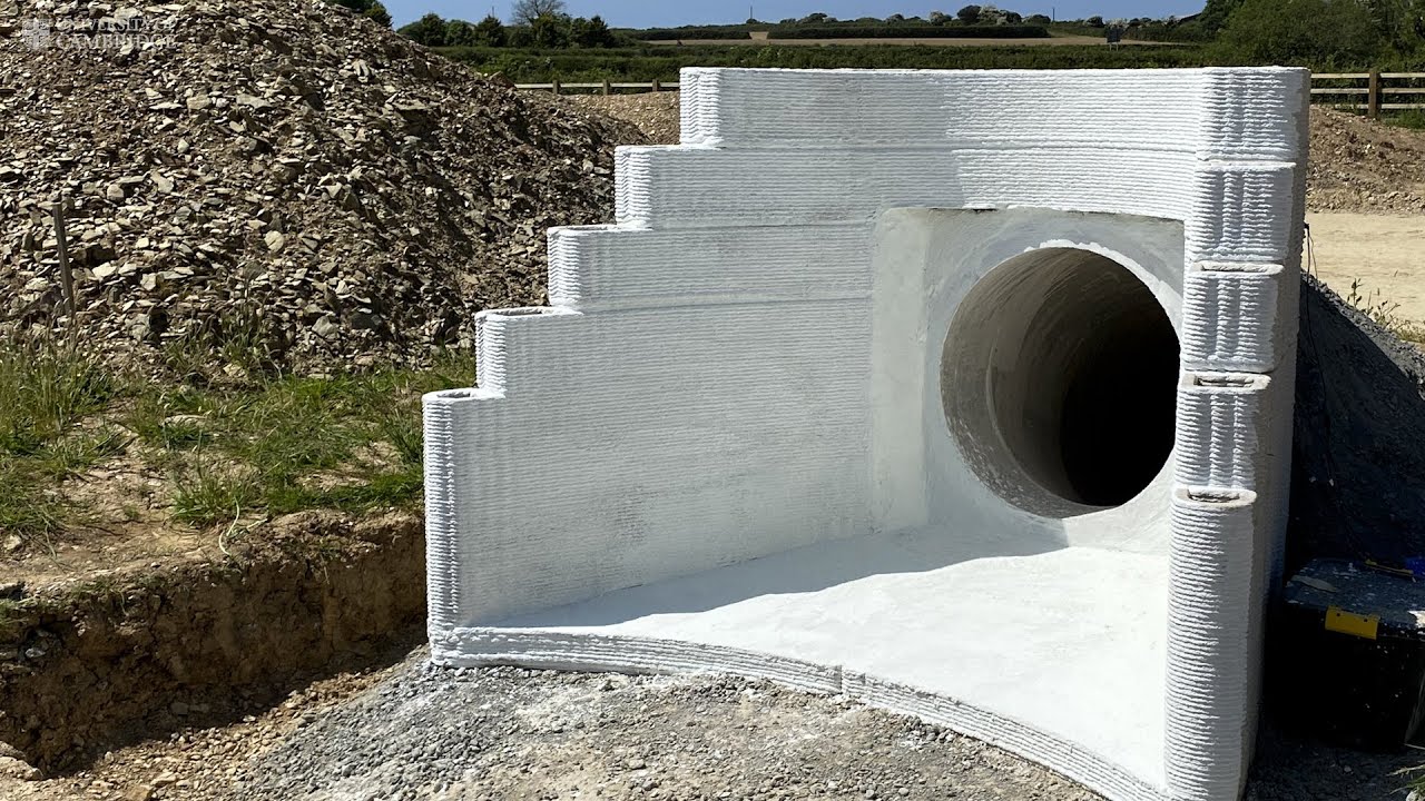 Cool Concrete – the smart, 3D printed concrete wall used for National Highways project.