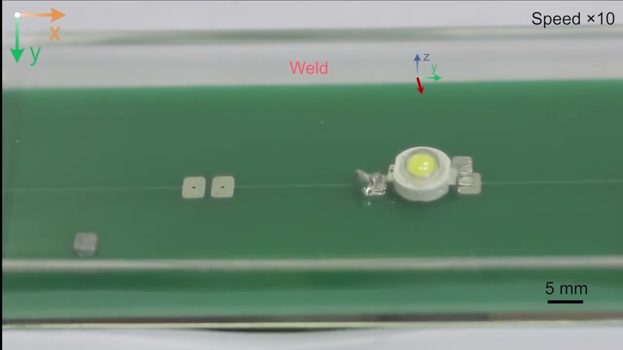 Watch a smart soldering robot repairing a circuit