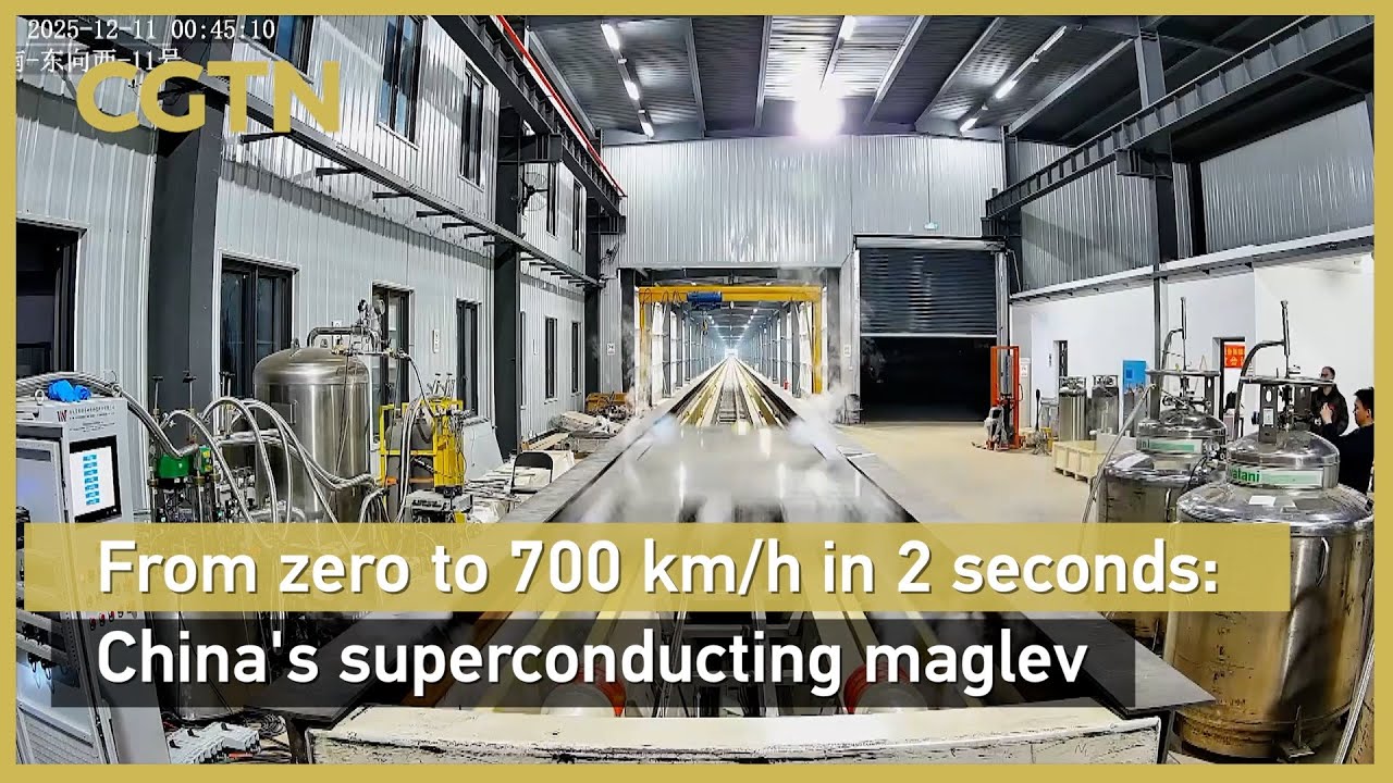 Raw: China's superconducting maglev sets world record
