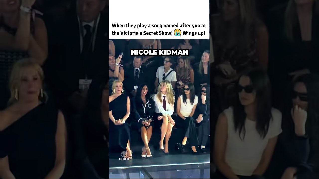 When they play a song named after you at the Victoria's Secret Show! Wings up! #nicolekidman #adela