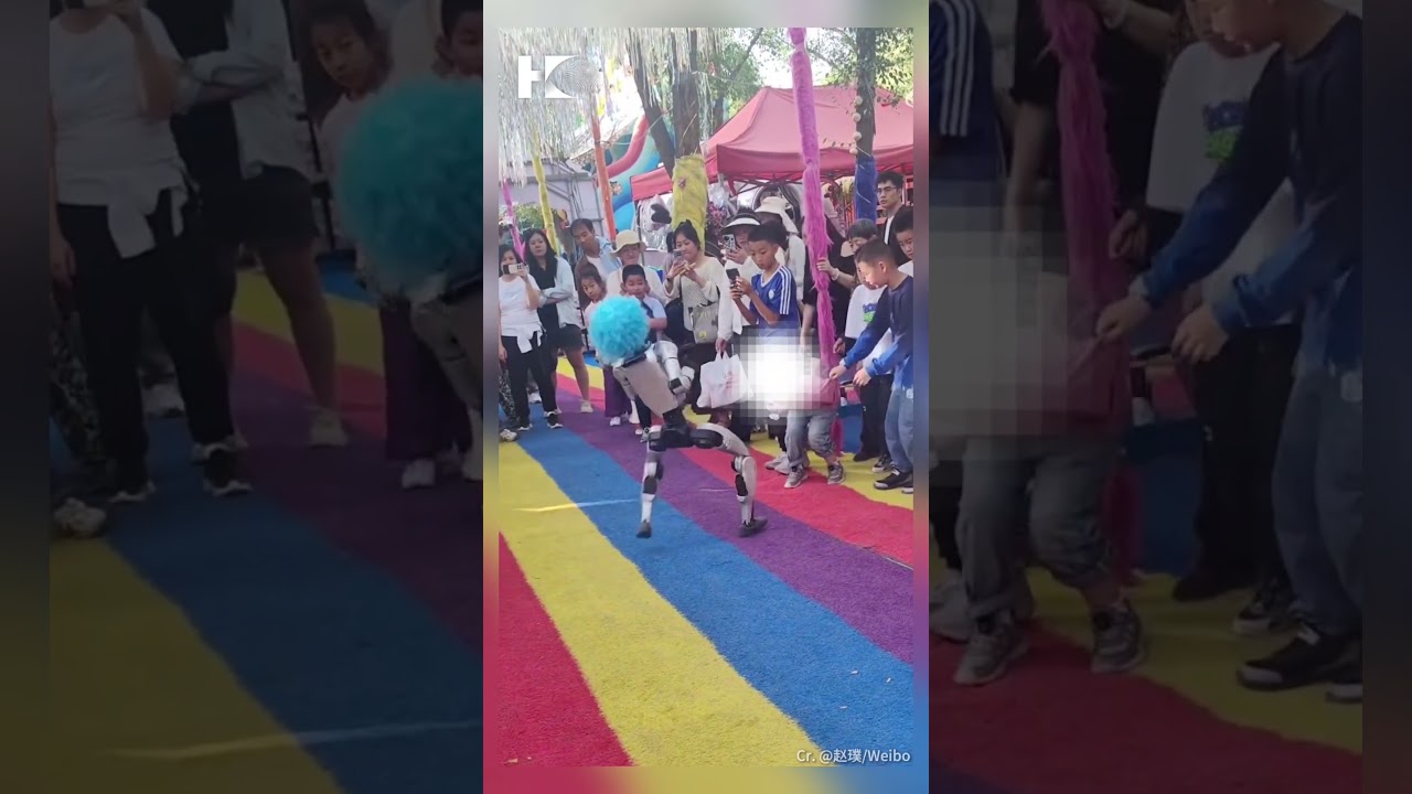 Performing Robot Accidentally Kicked a Young Child Nearby