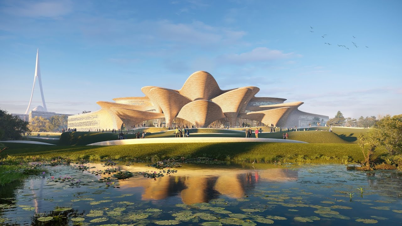 Alisher Navoi International Scientific Research Centre by Zaha Hadid Architects