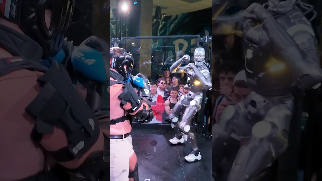 World’s first human vs. robot fight