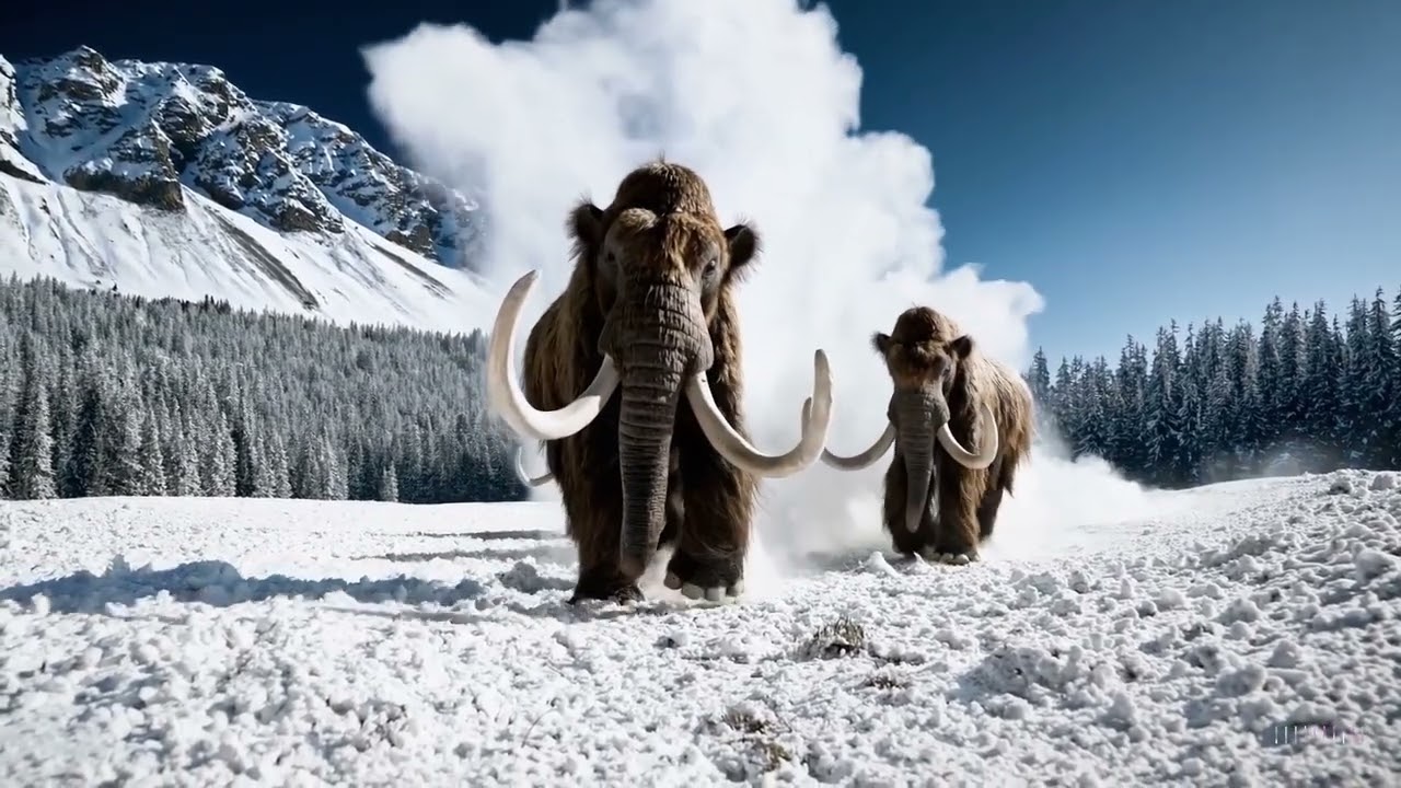 OpenAI Sora: wooly mammoth