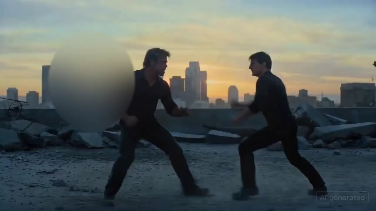 AI Tom ██████ fights AI Brad ████