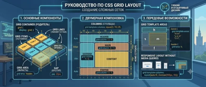 css grid фото