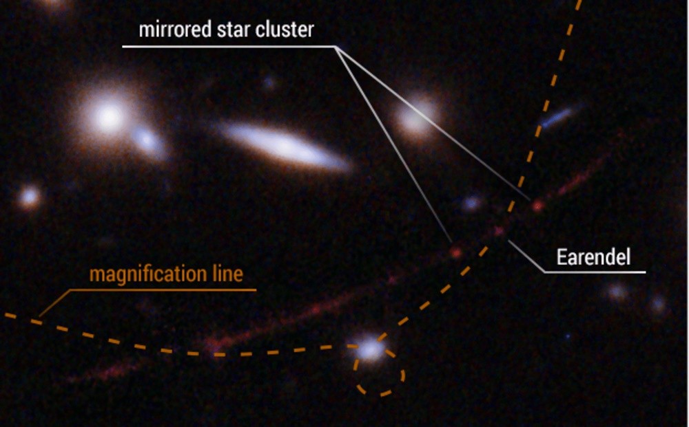 Телескоп Hubble открыл древнюю звезду на расстоянии 12,9 млрд световых лет