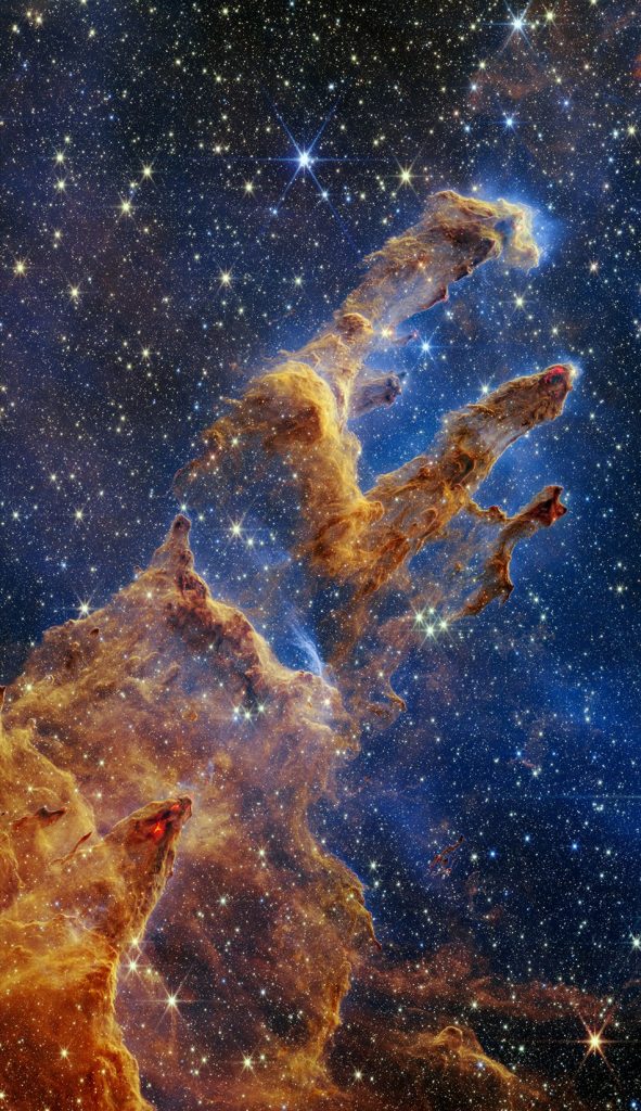Телескоп James Webb повторил фото Hubble и запечатлел «Столпы Творения»