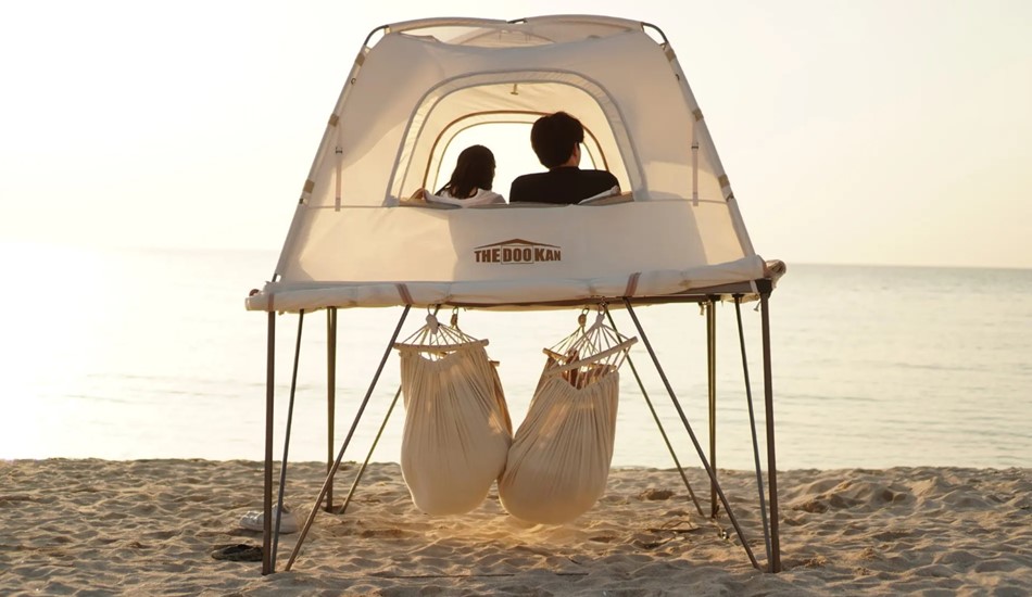 Стартап Handybro разработал двухэтажную палатку с гамаками