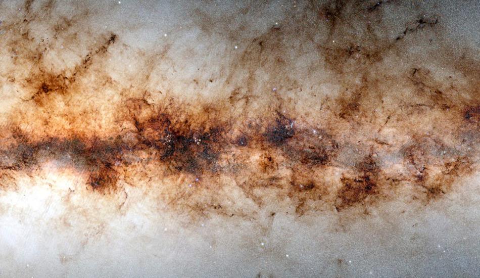 Карта галактики, на которой изображены 3 миллиарда звезд