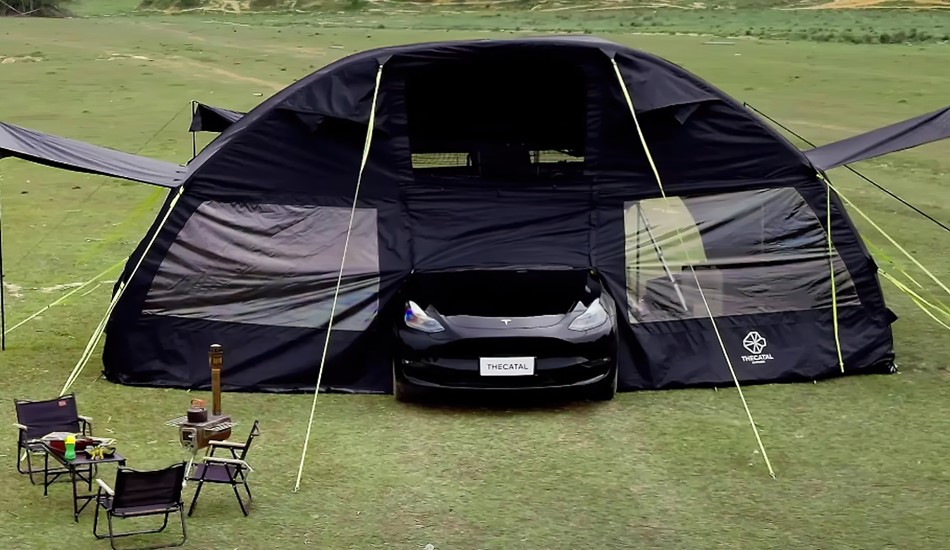 Стартап Thecatal представил двухэтажный гибрид палатки и гаража