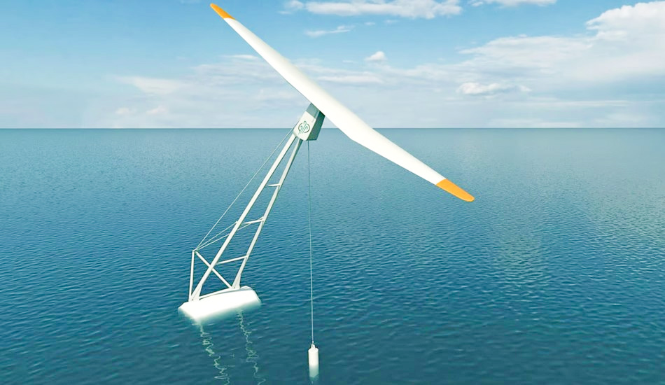 Однолопастная ветряная турбина отправит ветроэнергетику в море