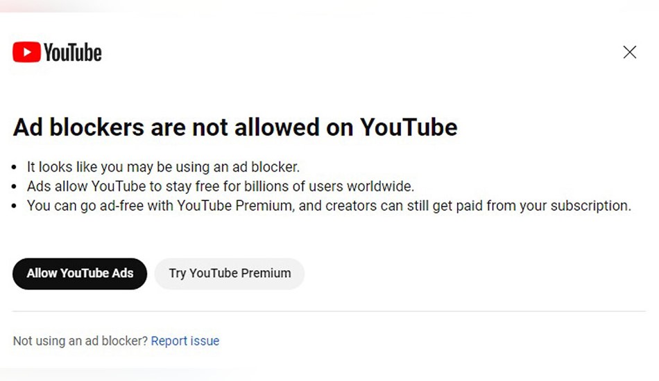 YouTube начал глобальную войну с блокировщиками рекламы