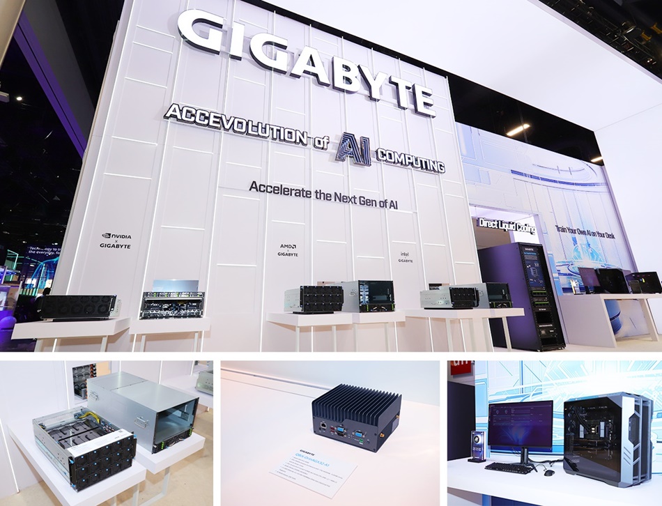 Компания GIGABYTE представила новые разработки на CES 2025