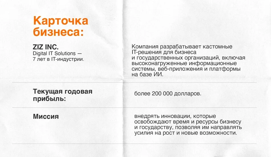 Компания ZIZ разрабатывает сложные IT решения