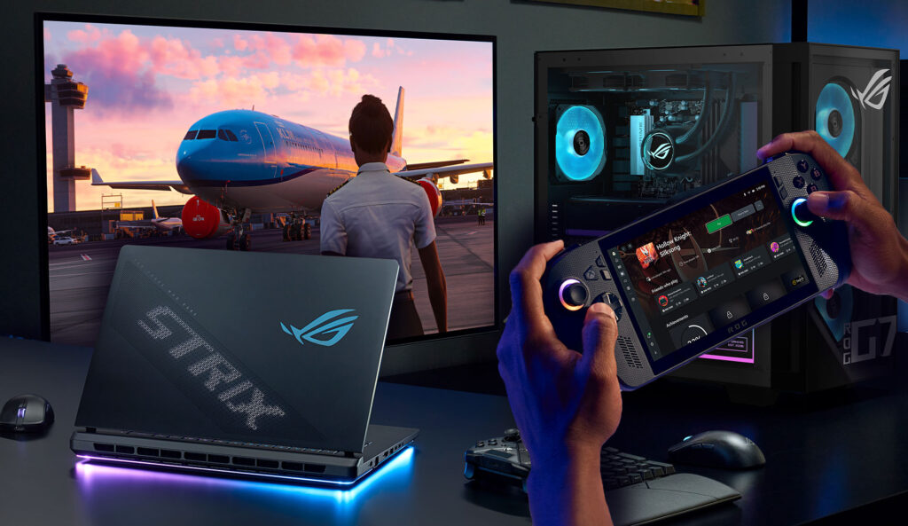 Великолепное гейминг-трио от ASUS – премиумные ноутбук, консоль и ПК