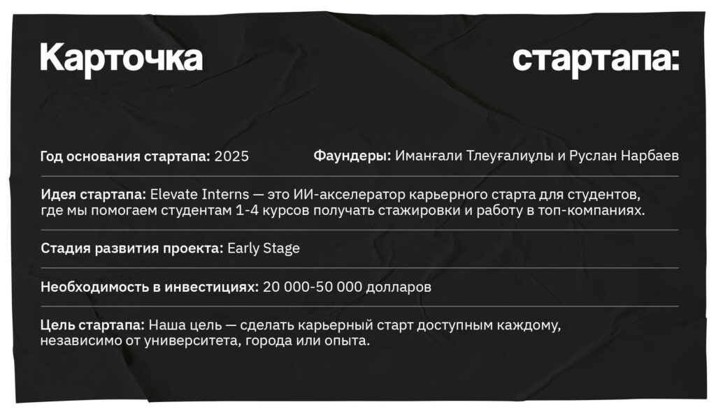 Пройти стажировки в топовых компаниях: история стартапа Elevate.Interns