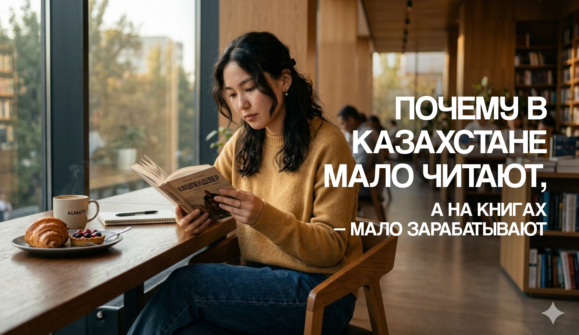 Почему в Казахстане мало читают, а на книгах — мало зарабатывают: большой разбор