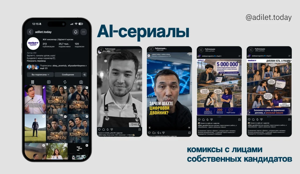 ИИ на службе агитации: как казахстанские партии используют нейросети