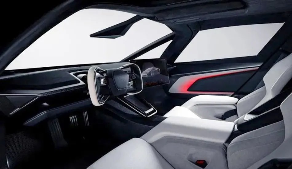 Tesla представила «летающий» электромобиль Roadster. Салон автомобиля.